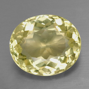 6.82캐럿 천연 레몬 쿼츠, 타원형 컷, 14.1×12 mm, VS