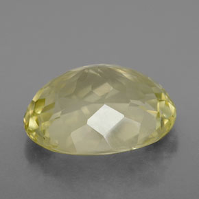 6.82캐럿 천연 레몬 쿼츠, 타원형 컷, 14.1×12 mm, VS