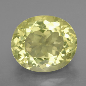 7.81캐럿 천연 레몬 쿼츠, 타원형 컷, 14.1×12 mm, VS-SI