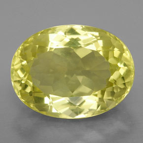 9.74캐럿 천연 레몬 쿼츠, 타원형 컷, 15.9×12 mm, VVS-VS