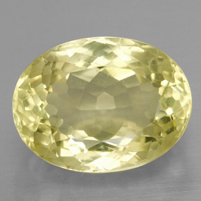 10.38캐럿 천연 레몬 쿼츠, 타원형 컷, 16×12.1 mm, VS