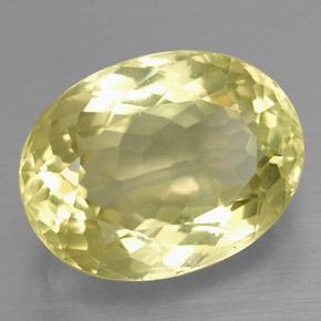 10.38캐럿 천연 레몬 쿼츠, 타원형 컷, 16×12.1 mm, VS