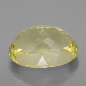 10.38캐럿 천연 레몬 쿼츠, 타원형 컷, 16×12.1 mm, VS