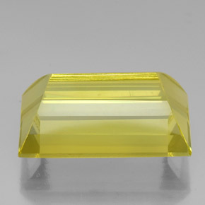 33.64캐럿 천연 레몬 쿼츠, 바게트, 24.5×16.4 mm, VVS-VS