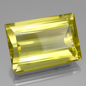 51.63캐럿 천연 레몬 쿼츠, 바게트, 28.1×19.6 mm, VVS-VS