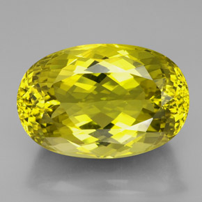 101.50캐럿 천연 레몬 쿼츠, 타원형 컷, 34.6×23.2 mm, VVS