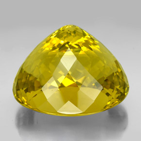 320.20캐럿 천연 레몬 쿼츠, 타원형 컷, 45.4×40.1 mm, VVS