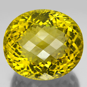 347.80캐럿 천연 레몬 쿼츠, 타원형 컷, 45.9×40.8 mm, VVS