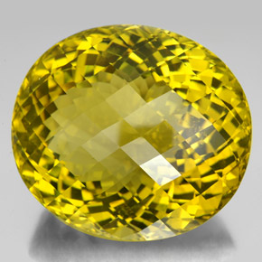 347.80캐럿 천연 레몬 쿼츠, 타원형 컷, 45.9×40.8 mm, VVS