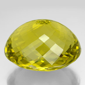 210.55캐럿 천연 강렬한 노란색 쿼츠, 타원형 컷, 40.8×31.3 mm, VVS