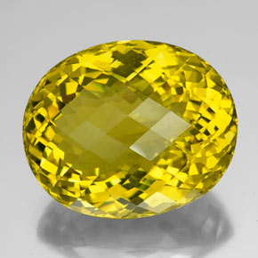 142.90캐럿 천연 레몬 쿼츠, 타원형 컷, 36.7×30.3 mm, IF
