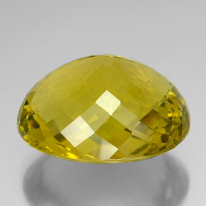 142.90캐럿 천연 레몬 쿼츠, 타원형 컷, 36.7×30.3 mm, IF