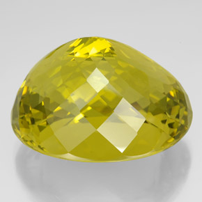 266.25캐럿 천연 레몬 쿼츠, 타원형 컷, 44.2×36.5 mm, VVS