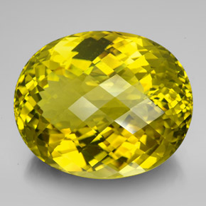 223.35캐럿 천연 레몬 쿼츠, 타원형 컷, 42.6×34.8 mm, VVS