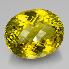 223.35캐럿 천연 레몬 쿼츠, 타원형 컷, 42.6×34.8 mm, VVS