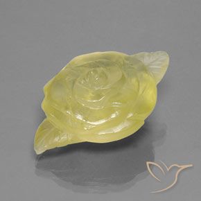 42.99캐럿 천연 연노랑 석영, 팬시한, 투명/반투명