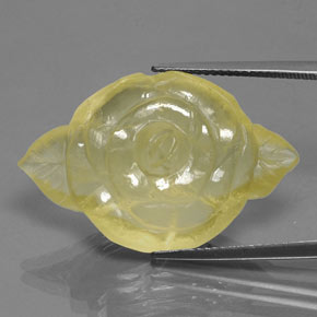 28.30캐럿 천연 레몬 쿼츠, 투명한, 30.2×19.7 mm, 투명/반투명