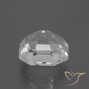 8.22캐럿 천연 화이트 쿼츠, 에메랄드 컷, 12.6×12.5 mm, VVS