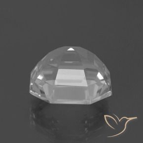10.48캐럿 천연 클리어 화이트 쿼츠, 에메랄드 컷, 13.9×13.8 mm, VVS-VS