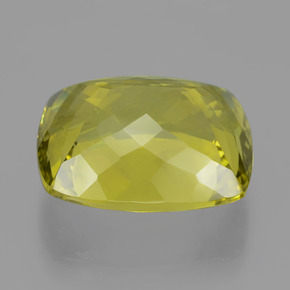 22.46캐럿 천연 레몬 쿼츠, 쿠션 컷, 19.4×16.3 mm, VVS