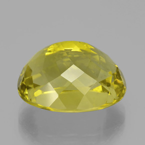 23.75캐럿 천연 레몬 쿼츠, 타원형 컷, 19.9×16.6 mm, VVS-VS