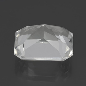 10.38캐럿 천연 화이트 쿼츠, 에메랄드 컷, 15×12.5 mm, VVS
