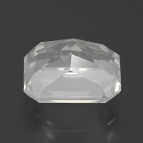 7.54캐럿 천연 화이트 쿼츠, 에메랄드 컷, 12.9×10.8 mm, VS