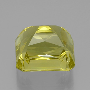 20.22캐럿 천연 레몬 쿼츠, 에메랄드 컷, 15.8×15.1 mm, VVS