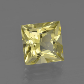 3.82캐럿 천연 레몬 쿼츠, 스퀘어, 9.1×9.1 mm, VVS
