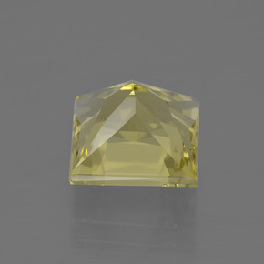 3.82캐럿 천연 레몬 쿼츠, 스퀘어, 9.1×9.1 mm, VVS