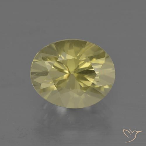 3.50ct 자연스러운 라구나 옐로우 석영, 타원형, VVS