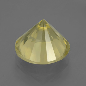 8.10캐럿 천연 레몬 쿼츠, 라운드 컷, 13.37 mm, VVS-VS