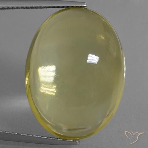 32.95ct 자연스러운 딥 옐로우 석영, 타원형, 투명한