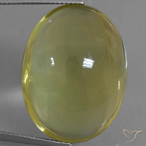 40.21ct 자연스러운 연노랑 석영, 타원형, 투명한