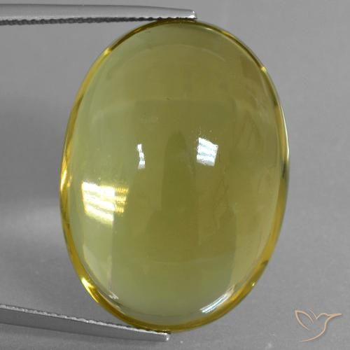 46.61ct 자연스러운 범블비 옐로우 석영, 타원형, 투명한