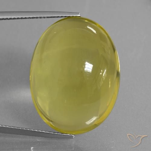 44.59ct 자연스러운 범블비 옐로우 석영, 타원형, 투명한
