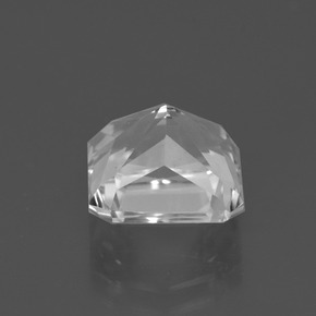 4.73캐럿 천연 화이트 쿼츠, 에메랄드 컷, 10×9.8 mm, VVS-VS
