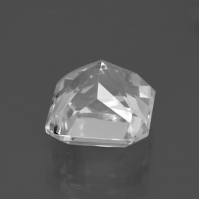 5.67캐럿 천연 클리어 화이트 쿼츠, 에메랄드 컷, 10.8×10.3 mm, VS