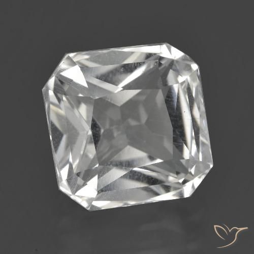 8.44ct 자연스러운 클리어 화이트 석영, 에메랄드 컷, VVS-VS