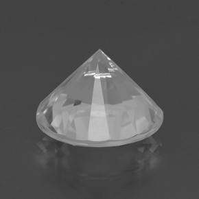 5.71캐럿 천연 화이트 쿼츠, 라운드 컷, 12.13 mm, VVS-VS
