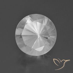 5.17캐럿 천연 하얀색 석영, 라운드 컷, VVS