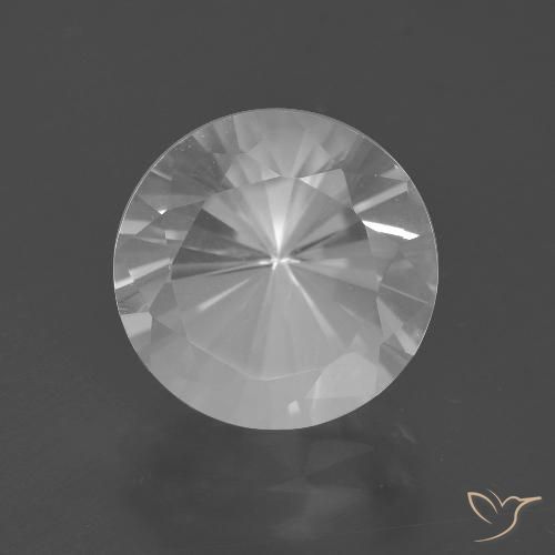 5.63ct 자연스러운 하얀색 석영, 둥근, VVS-VS