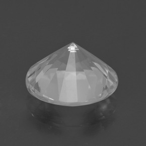 5.03캐럿 천연 화이트 쿼츠, 라운드 컷, 12.16 mm, VVS-VS