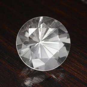 4.71캐럿 천연 따뜻한 화이트 쿼츠, 라운드 컷, 10.98 mm, VVS