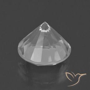 5.81캐럿 천연 화이트 쿼츠, 라운드 컷, 11.67 mm, VVS