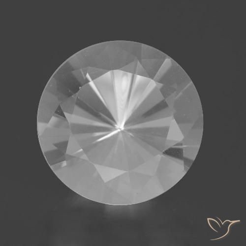 7.37ct 자연스러운 하얀색 석영, 둥근, VVS
