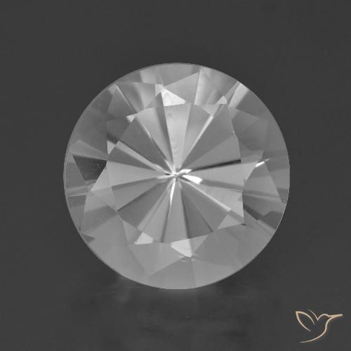 6.27ct 자연스러운 하얀색 석영, 둥근, VVS
