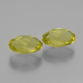 4.54캐럿 천연 라이트 옐로우 쿼츠 보석, 타원형 컷, 10×8.1 mm, VVS-VS