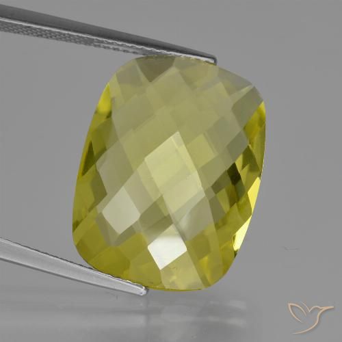 14.69ct 자연스러운 파인애플 옐로우 석영, 방석, VVS