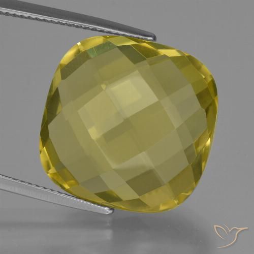 27.30ct 자연스러운 연노랑 석영, 방석, VVS